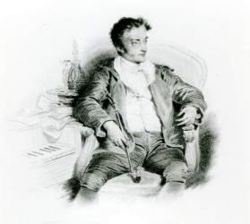 Ernst Theodor Amadeus Hoffmann (1776-1822) (engraving) (b/w photo) | Obraz na stenu