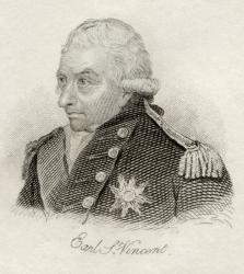 John Jervis, from 'Crabb's Historical Dictionary', published 1825 (litho) | Obraz na stenu