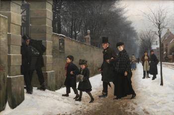 A Funeral, 1883 (oil on canvas) | Obraz na stenu