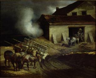 The Kiln at the Plaster Works (oil on canvas) | Obraz na stenu