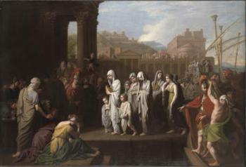 Agrippina Landing at Brundisium with the Ashes of Germanicus, 1768 (oil on canvas) | Obraz na stenu