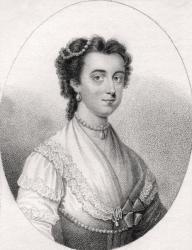 Anne Ingram, illustration from 'A catalogue of Royal and Noble Authors, Volume V', published in 1806 (litho) | Obraz na stenu