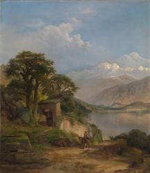 Lake Como, 1867 (oil on canvas) | Obraz na stenu