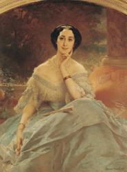 Portrait of the Countess of Hallez-Claparede, 1857 (oil on canvas) | Obraz na stenu