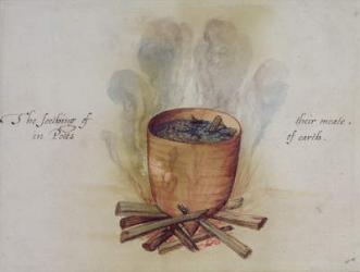 Cooking in a Pot (w/c on paper) | Obraz na stenu