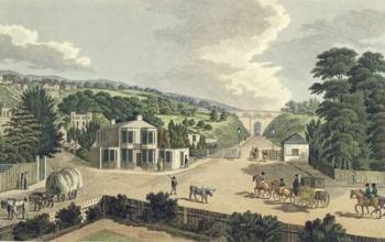 The Highgate Archway from the Turnpike Gate at Holloway (engraving) | Obraz na stenu