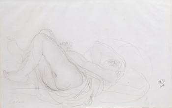 Nude (pencil on paper) | Obraz na stenu