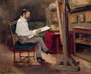 The Artist Morot in his Studio, c.1874 (oil on canvas) | Obraz na stenu