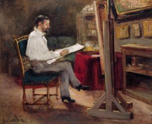 The Artist Morot in his Studio, c.1874 (oil on canvas) | Obraz na stenu