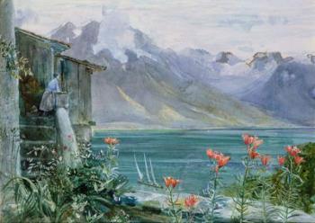 Ferritet, Lake Geneva, 1882 (w/c) | Obraz na stenu