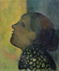 Head Raised in Profile, c.1890 (oil on canvas) | Obraz na stenu
