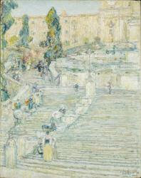 The Spanish Stairs, Rome, 1897 (oil on canvas) | Obraz na stenu