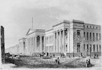 View of the new post office on St Martin-le-Grand, 1842 (engraving) | Obraz na stenu