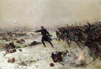 Episode of the War of 1870, Battle of Chenebier, 16th January 1871, 1882 (oil on canvas) | Obraz na stenu