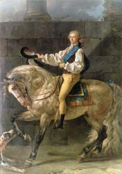 Equestrian Portrait of Stanislas Kostka Potocki (1755-1821) 1781 (oil on canvas) | Obraz na stenu