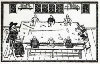 The Second Table of Good Nurture, an illustration from 'A Book of Roxburghe Ballads' (woodcut) | Obraz na stenu
