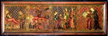 Altar front depicting the Life of the Virgin, c.1300 (tempera on panel) | Obraz na stenu