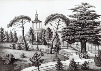 The Labyrinth from the Jardin des Plantes, Paris, engraved by Francois Aubertin (1773/83-1821) (engraving) (b/w photo) | Obraz na stenu