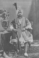 Maharaja Pratap Singhji of Jammu and Kashmir (engraving) | Obraz na stenu