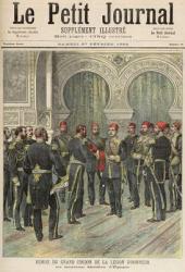 Return of the Grand Cordon of the Legion of Honour to the New Khedive of Egypt, from 'Le Petit Journal', 27th February 1892 (colour litho) | Obraz na stenu