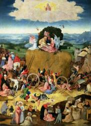 The Haywain: central panel of the triptych, c.1500 (oil on panel) | Obraz na stenu