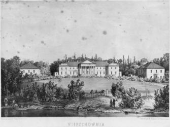 The Castle of Wierzchownia, residence of Countess Evelina Hanska, wife of the French novelist Honore de Balzac (litho) | Obraz na stenu