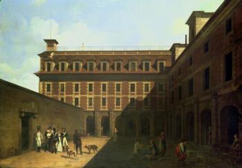 The Prison des Madelonnettes (oil on canvas) | Obraz na stenu