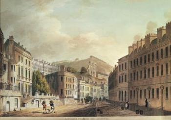 Axford and Paragon Buildings from 'Bath, Illustrated by a Series of Views', engraved by I. Hill, 1806 (aquatint) | Obraz na stenu