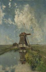 A Windmill on a Polder Waterway, known as In the Month of July, c.1889 (oil on canvas) | Obraz na stenu