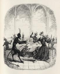 The Lay of St. Cuthbert, from 'The Ingoldsby Legends' by Thomas Ingoldsby, published by Richard Bentley & Son, 1887 (litho) | Obraz na stenu