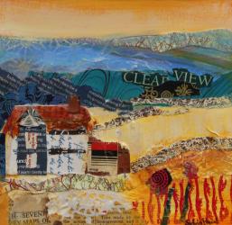 A Clear View 2013, acrylic/paper collage | Obraz na stenu