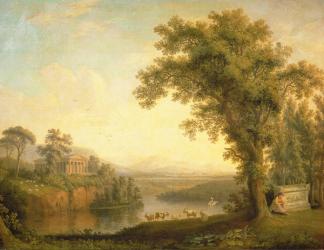 Antique Landscape with Phaeton's Tomb, 1785 (oil on canvas) | Obraz na stenu