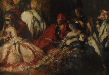 A Fancy Dress Dinner Party, c.1903 (oil on canvas) | Obraz na stenu