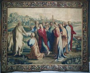 Tapestry depicting the Acts of the Apostles, the calling of Saint Paul (detail of the apostles), woven at the Beauvais Workshop under the direction of Philippe Behagle (1641-1705), 1695-98 (wool tapestry) | Obraz na stenu