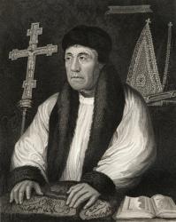 Portrait of William Warham (1450-1532), from 'Lodge's British Portraits', 1823 (litho) | Obraz na stenu