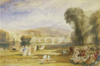 Richmond Hill and Bridge, Surrey, c.1831 (w/c on paper) | Obraz na stenu