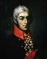 Portrait of Prince Peter Bagration (1765-1812) Russian general (oil on canvas) | Obraz na stenu