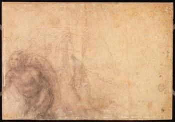 Study of an angel (charcoal on paper) (verso) | Obraz na stenu