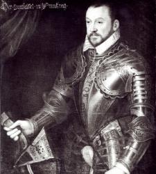 Portrait of Francois I, Duke of Montmorency (1530-1579) (oil on panel) (b/w photo) | Obraz na stenu