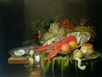 Still Life of Oysters and Lobsters | Obraz na stenu