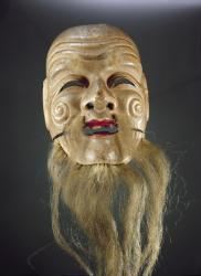 Old Man Mask, Noh Theatre (painted wood) | Obraz na stenu