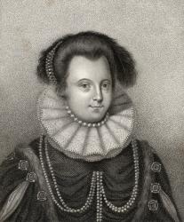 Lady Margaret Russell, engraved by Bocquet, illustration from 'A catalogue of Royal and Noble Authors, Volume II', published in 1806 (litho) | Obraz na stenu