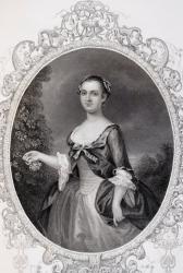 Martha Washington. Mrs Martha Dandridge Custis Washington, 1731-1802. Wife of George Washington Engraved by J Rogers after Woolaston | Obraz na stenu