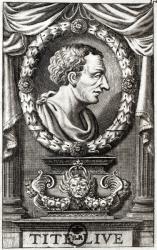 Titus Livius known as Livy (59BC-17AD) (engraving) | Obraz na stenu