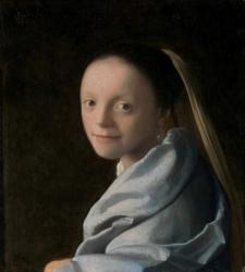 Portrait of a Young Woman, c.1663-65 (oil on canvas) | Obraz na stenu