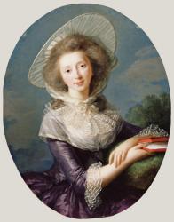 The Vicomtesse de Vaudreuil, 1785 (oil on panel) | Obraz na stenu