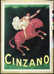 Poster advertising Cinzano, 1925 (colour litho) | Obraz na stenu