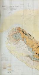 Geological Map of the Kutch region of India, Geological Survey of India 1868-69 (colour litho) | Obraz na stenu
