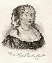 Anne Hyde, Duchess of York, from 'Crabb's Historical Dictionary', published 1825 (litho) | Obraz na stenu