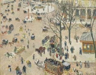 La Place du Théâtre Français, 1898 (oil on canvas) | Obraz na stenu